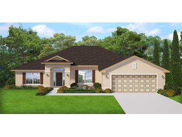 Charming single-story home with a well-manicured lawn and inviting curb appeal at 15055 Sw 25Th Cir, Ocala, FL 34473