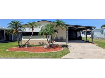 Charming home with mature palm trees, well maintained lawn and covered parking at 6562 Chinaberry Ne Dr, Winter Haven, FL 33881