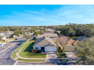 Aerial view of house and neighborhood at 1201 Winding Willow Ct, Kissimmee, FL 34746
