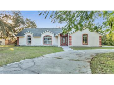 Single-story house with a large front yard and driveway at 2650 Hilliard Ct, Kissimmee, FL 34744