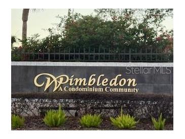 Wimbleton: A condominium community sign with dark brick and neat landscaping at 3240 S Semoran Blvd # 14, Orlando, FL 32822