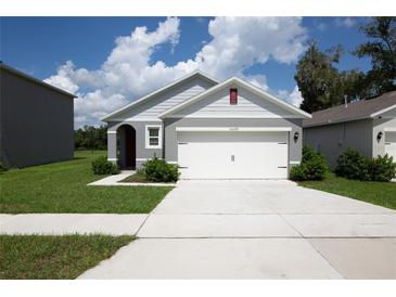 Charming single-story home with a two-car garage and manicured landscaping at 30376 Armenia Rd, Leesburg, FL 34748