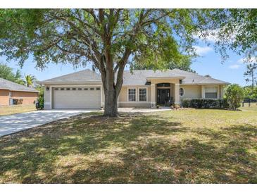 Charming one-story home with well-manicured lawn and mature tree in a desirable neighborhood at 6186 Oak Shore Dr, St Cloud, FL 34771