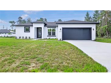 Charming single-story home featuring modern design and well-maintained landscaping at 16837 Sw 47Th Court Rd Rd, Ocala, FL 34473