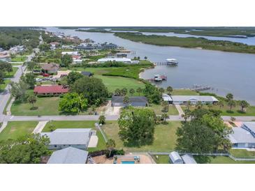 Waterfront community featuring lush greenery, private docks, and stunning river views at 203 Parkwood Ln, Edgewater, FL 32132
