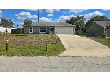 Charming single story home featuring a front-facing garage and a well-maintained lawn at 3209 S Dorchester Dr, Deltona, FL 32738