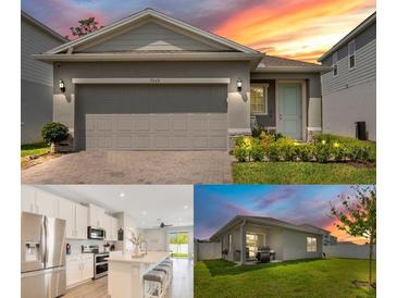 Charming single-story home featuring a two-car garage and nicely manicured landscaping at 7068 Lanier Falls Rd, Deland, FL 32724