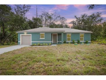 Charming single-story home featuring a new lawn and a front-facing two-car garage at 2145 8Th Ave, Deland, FL 32724