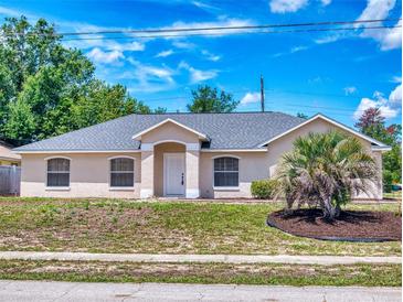Charming single-story home with neutral paint, simple landscaping and a well-maintained front yard at 1104 W Seagate Dr, Deltona, FL 32725