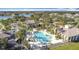Aerial view of resort-style pool and clubhouse at 2621 Lookout, Kissimmee, FL 34746