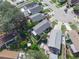 Bird's eye view of houses, yards, and landscaping in a residential area at 2907 Willow Oak Ct, Kissimmee, FL 34744