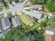 Aerial view of a single Gathering home with yard at 2907 Willow Oak Ct, Kissimmee, FL 34744