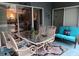 Outdoor patio with seating for dining and relaxing at 251 Rock Springs Dr, Poinciana, FL 34759