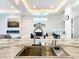 Modern kitchen sink with a built-in filtered water dispenser at 1544 Corolla Ct, Reunion, FL 34747