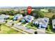 Aerial view showing home's location in a quiet neighborhood at 1457 Olympic Club Blvd, Champions Gate, FL 33896