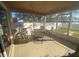 Screened porch with seating area, perfect for outdoor relaxation at 124 Dakota Ave, Groveland, FL 34736