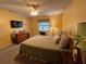 Cozy bedroom with ample space and a ceiling fan at 2488 Hartridge Point W Dr # 2488, Winter Haven, FL 33881