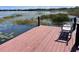 Enjoy peaceful lake views from this dock with a bench at 2488 Hartridge Point W Dr # 2488, Winter Haven, FL 33881