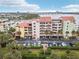 Aerial view of waterfront condos with parking and marina at 612 Marina Point Dr # 6120, Daytona Beach, FL 32114