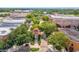 Arial view of a town square with clock tower and surrounding buildings at 688 Orange Belt Loop, Winter Garden, FL 34787