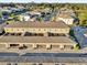 Aerial view of townhouses with garages and community at 688 Orange Belt Loop, Winter Garden, FL 34787