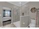 Spa-like bathroom with a large shower and updated fixtures at 688 Orange Belt Loop, Winter Garden, FL 34787