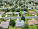 Wide aerial view of a residential neighborhood at 13729 Se 89Th Ave, Summerfield, FL 34491