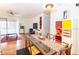 Combined living and dining area with hardwood floors at 4537 Ring Neck Rd # C, Orlando, FL 32808