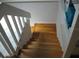 Wooden staircase leading to upper level at 4537 Ring Neck Rd # C, Orlando, FL 32808