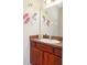 Small bathroom with a vanity and decorative flip-flops at 8007 Acadia Estates Ct, Kissimmee, FL 34747
