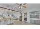 Kitchen with an island, breakfast nook, and French doors at 270 N 1St St, Lake Mary, FL 32746