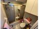 Bathroom with shower and toilet at 1880 N Crystal Lake Dr # 57, Lakeland, FL 33801