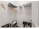 Organized walk-in closet with shelving, providing ample storage space for clothing and accessories at 220 Clawson Way, Kissimmee, FL 34747