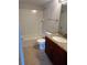 Bathroom with granite vanity and shower/tub combo at 5124 Conroy Rd # 27, Orlando, FL 32811