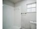 Clean bathroom with shower stall, toilet, and single vanity at 3045 Dove Ln, Mulberry, FL 33860