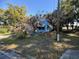 Light blue house with overgrown trees in the yard at 216 N Salem St, Eustis, FL 32726