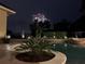 Fireworks display over pool at night; festive scene at 889 Brantley Dr, Longwood, FL 32779