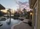 Inviting pool and spa with sunset view at 889 Brantley Dr, Longwood, FL 32779