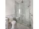 Elegant bathroom featuring a glass shower, marble accents, and modern fixtures for a luxurious experience at 8570 Nw 31St Lane Rd, Ocala, FL 34482