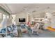 A cozy living room with neutral tones, light furniture, and lots of natural light flowing through the large windows at 9000 Us Highway 192 # 242, Clermont, FL 34714