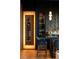 Modern bar area with custom wine storage and stylish design at 1691 Chestnut Ave, Winter Park, FL 32789