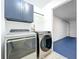 Featuring a full size washer and dryer, this laundry room has lots of storage space at 748 Neuse Ave, Orlando, FL 32804
