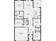Detailed floor plan showcasing the layout of this home, including 4 bedrooms and a 2-car garage at 2034 Babbling Brook Blvd, Auburndale, FL 33823