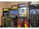 Assortment of arcade games in a dedicated gaming area for entertainment at 7601 Canada Ave # 623, Orlando, FL 32819