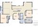 Floor plan of a home featuring a kitchen, living area, bedrooms, bathrooms, and laundry room at 1776 E Cheryl Dr, Winter Park, FL 32792
