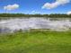 Aerial view of the lake, providing stunning scenery, with a lake house nearby at 318 Mitnik Dr, Deltona, FL 32738