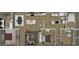 Detailed floor plan showcasing a large living room, primary bedroom, and modern kitchen layout at 9124 Sw 158Th Ln, Dunnellon, FL 34432