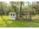 A chicken coop in the backyard at 3333 Se 3Rd Ave, Ocala, FL 34471