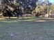 Sprawling front yard with large shade trees and a glimpse of the single story home at 3 Lakeside Dr, Ocala, FL 34482