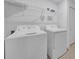 Bright laundry room featuring a white washer and dryer at 744 Osprey Roost Dr, Lakeland, FL 33801